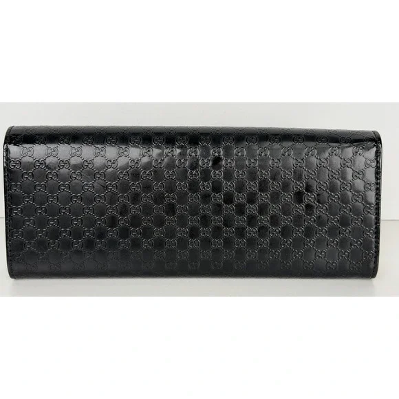 Gucci Broadway Clutch Small in Black Embossed Microguccissima Patent Leather S05 - Picture 3 of 16